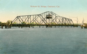 Webster St. Bridge, Oakland, Cal., mailed 1918                        
